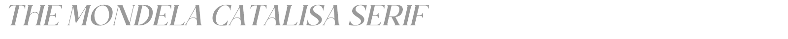 The Mondela Catalisa Serif font preview